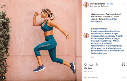 Lorna Jane influencer