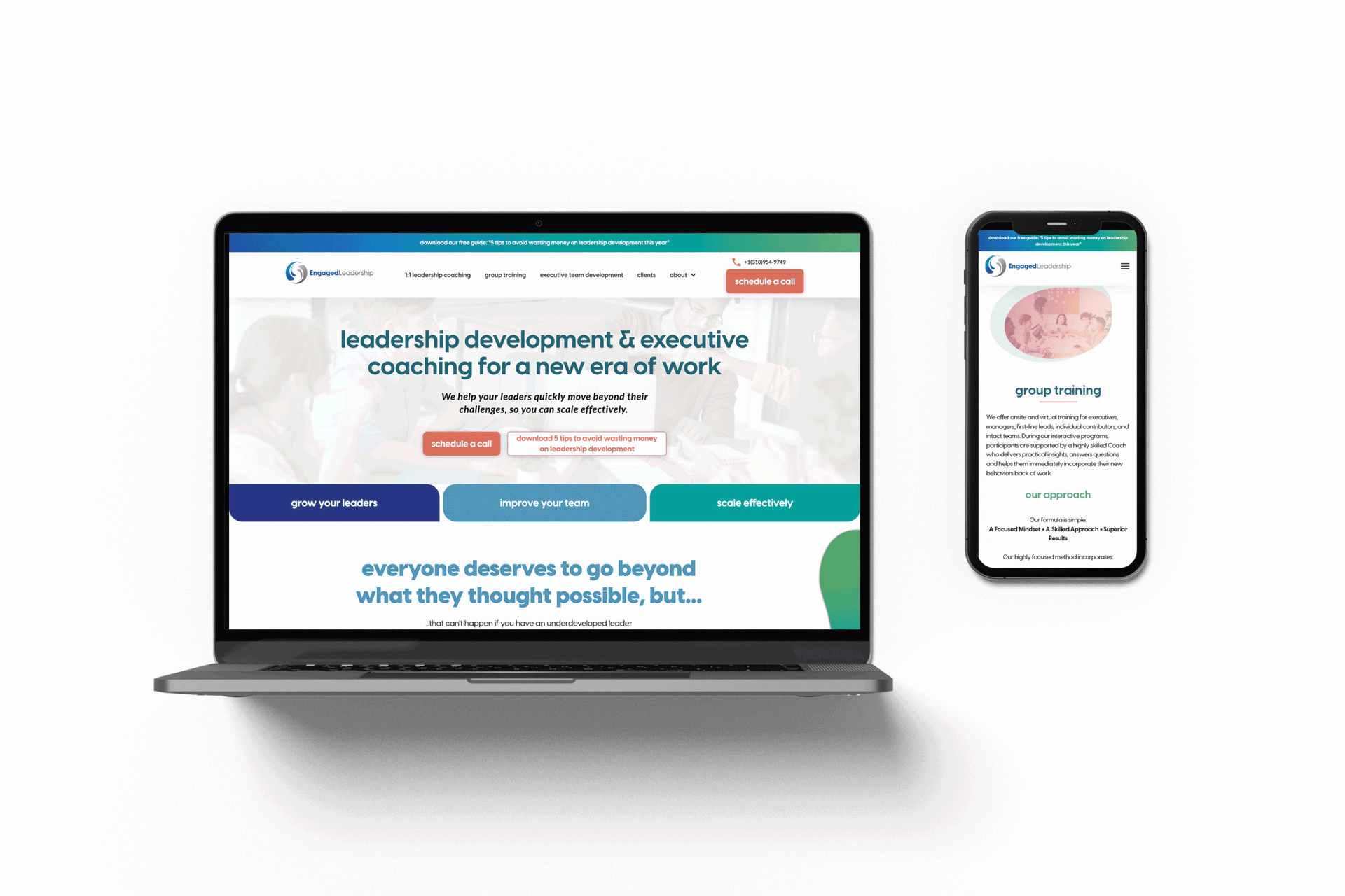 EngagedLeadership website content