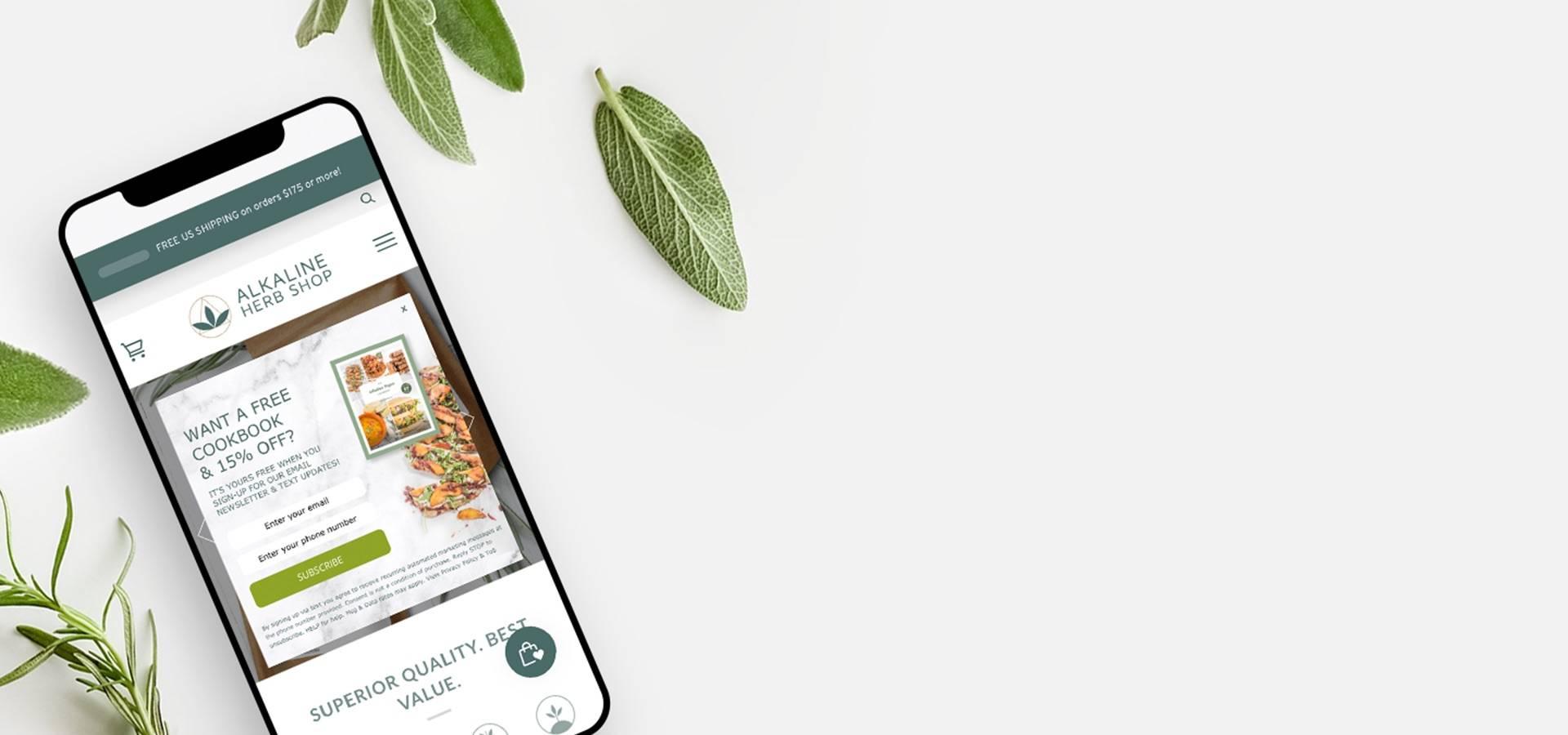 Alkaline Herb Shop desktop graphic